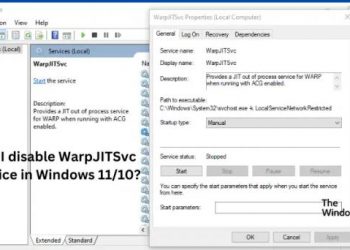 Могу ли я отключить службу WarpJITSvc в Windows 11/10?