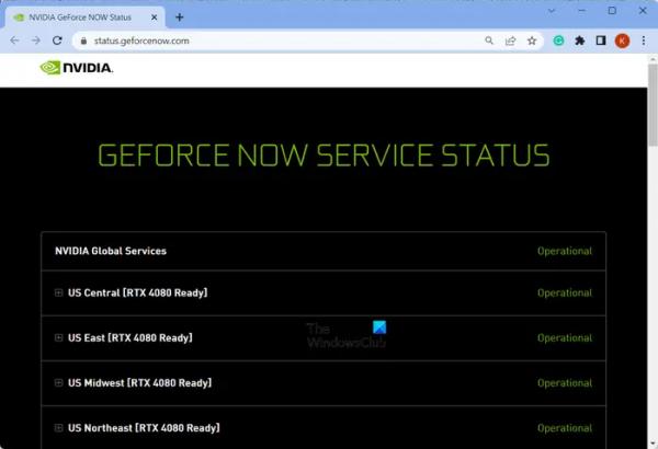  
Код ошибки GeForce NOW 0xC184C00F