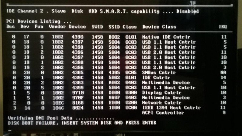  Исправление ошибки DISK BOOT FAILURE, INSERT SYSTEM DISK и почему она появляется