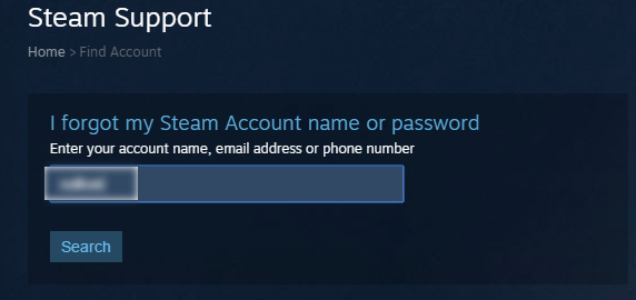  Восстановление забытого пароля в Steam