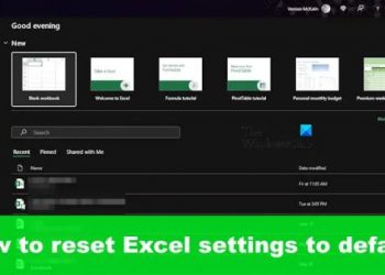 Как сбросить настройки Excel по умолчанию