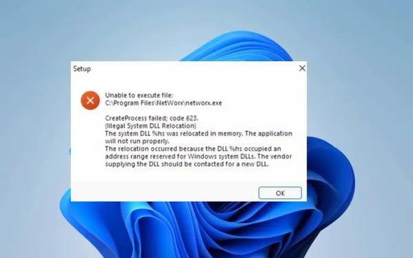  
Исправить ошибку неправильного перемещения системной DLL на компьютере с Windows