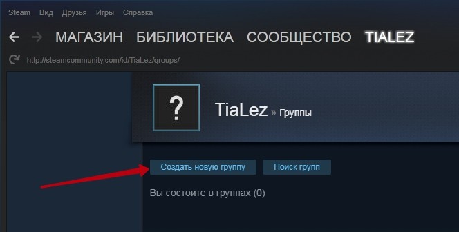  Создание и удаление групп в Steam