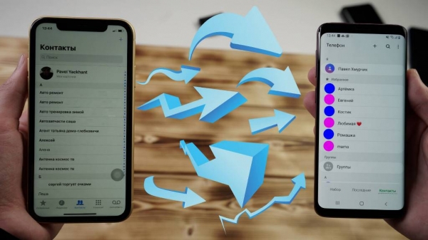 Как перекинуть контакты с Айфона на Андроид