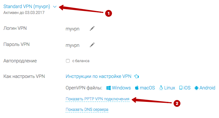  Настройка PPTP-подключения в ОС Windows