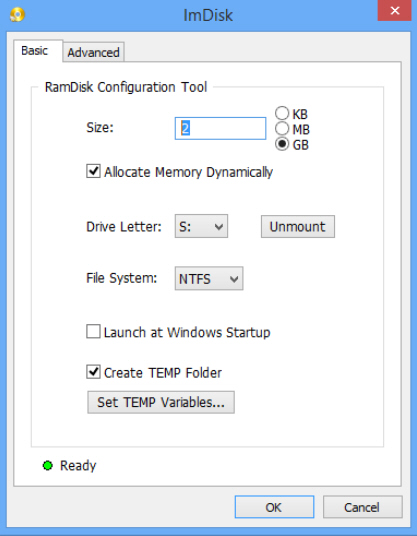  Создание и использование RAM-дисков в Windows