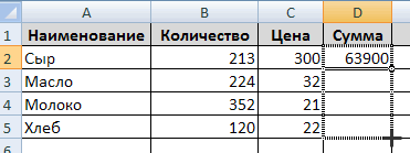 Формулы в программе Microsoft Excel