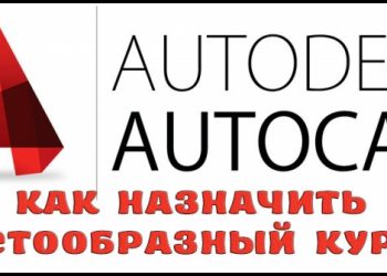 Как назначить крестообразный курсор в AutoCAD