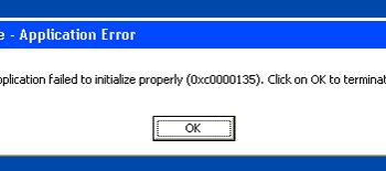 Решение ошибки 0xc0000135 Windows