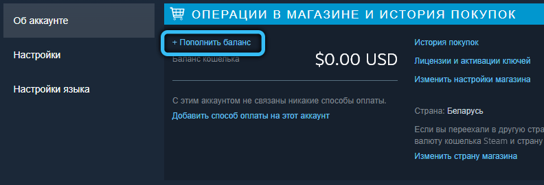  Несколько способов пополнения счета Steam