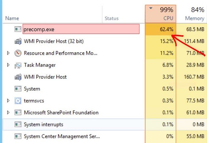  Precomp.exe: что это за процесс и почему он грузит систему