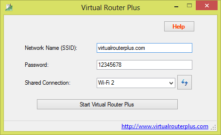  Создание сети Wi-Fi с помощью приложения Virtual Router Plus