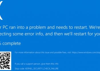 Синий экран KERNEL SECURITY CHECK FAILURE Windows 10