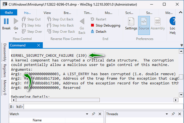 Синий экран KERNEL SECURITY CHECK FAILURE Windows 10