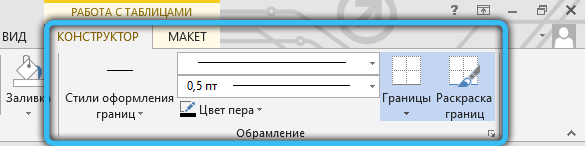  Создание, форматирование и редактирование таблицы в Word