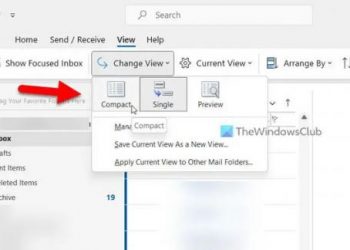 Как сбросить представление Outlook по умолчанию на ПК с Windows
