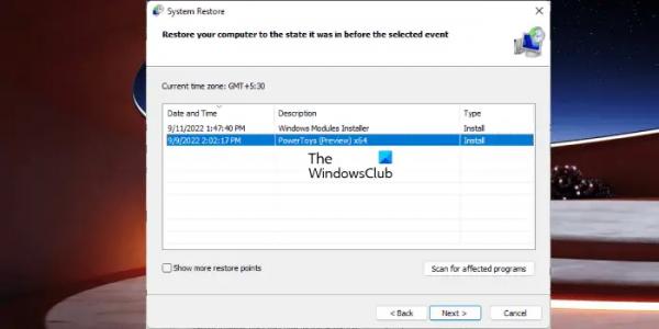 Исправить ошибку отсутствия NotificationController.dll в Windows 11/10