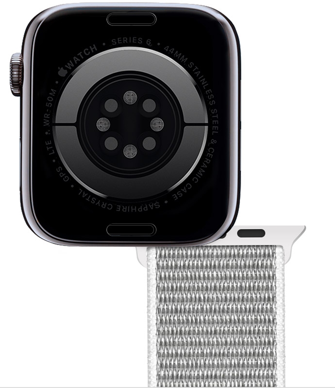  Замена и снятие ремешка с Apple Watch