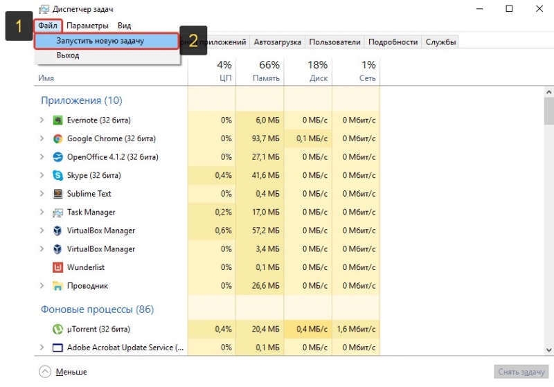  Разблокировка Диспетчера задач в Windows