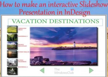 Как сделать интерактивную презентацию слайд-шоу в InDesign