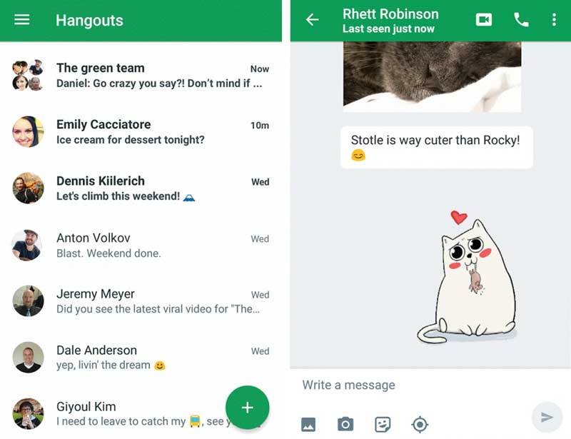  Как пользоваться приложением Hangouts на Android