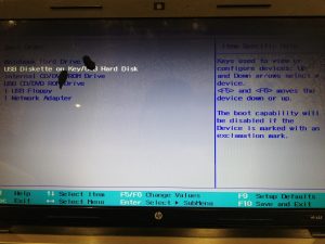 Как в ноутбуке HP зайти в биос и поставить загрузку с флешки?
