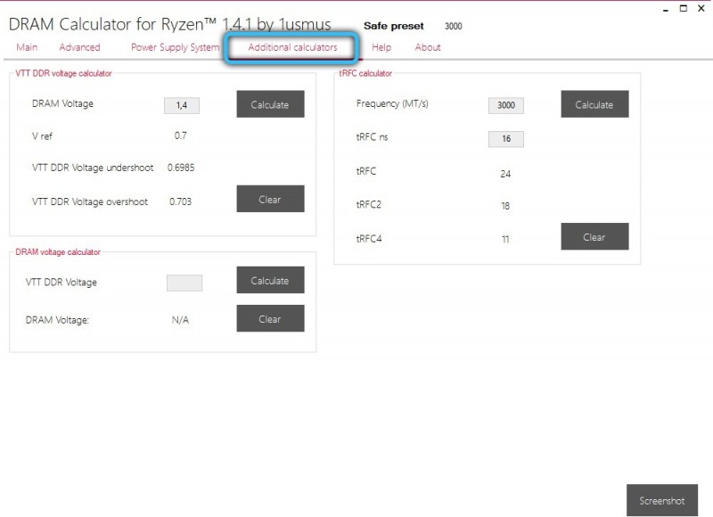  Как пользоваться калькулятором разгона памяти Ryzen&nbsp;Dram&nbsp;Calculator