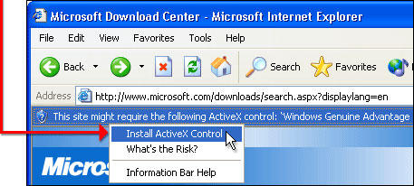  Установка Activex в Internet Explorer