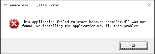  Библиотека normaliz.dll: распространённые неисправности и их решение