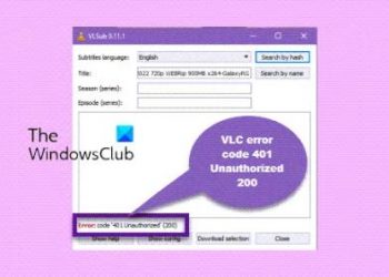 Код ошибки VLC 401 Неавторизованный 200 (Исправить)