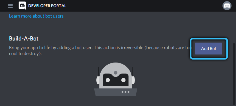  Создание и добавление бота в Discord