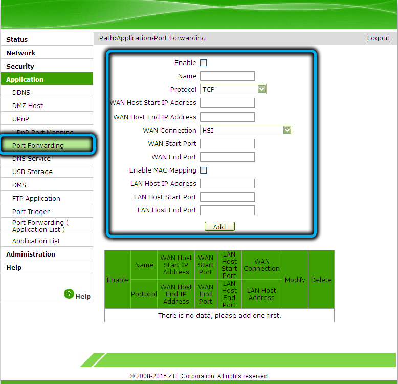  Настройка роутера-модема ZTE F670