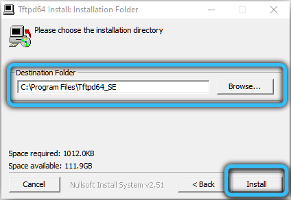  Создание в Windows TFTP сервера, настройка и проверка работоспособности