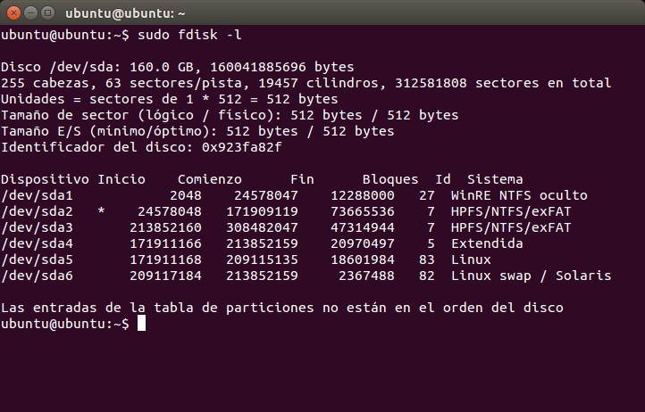  Проверка исправности работы диска в Ubuntu