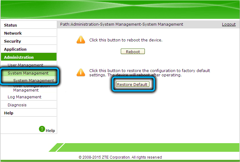  Настройка роутера-модема ZTE F670