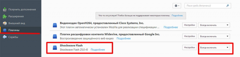  Подключение и настройка Adobe Flash Player в разных браузерах