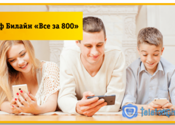Семейный тариф Билайн «Все за 800»: описание и подключение