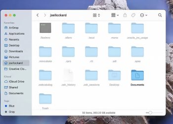 Способы отображения скрытых файлов и папок в MacOS