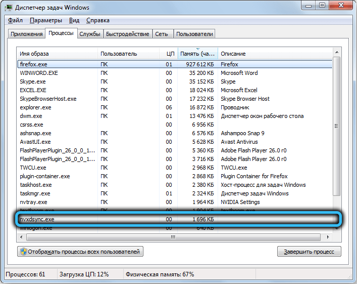  Для чего нужен процесс NvXDSync.exe и как его удалить