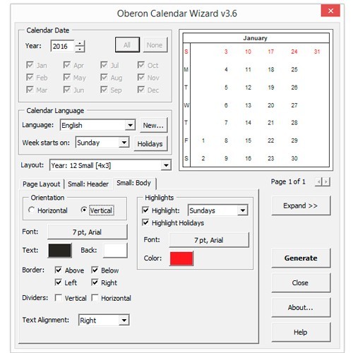  Создание календаря в CorelDRAW