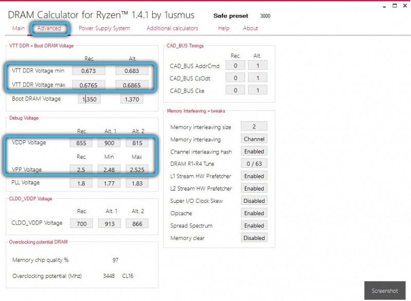  Как пользоваться калькулятором разгона памяти Ryzen&nbsp;Dram&nbsp;Calculator