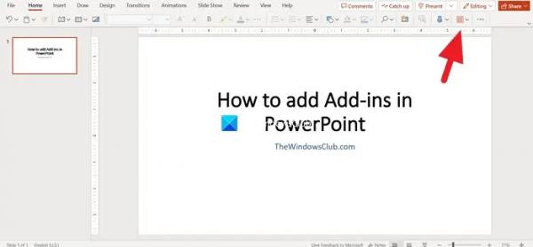 Как добавить надстройки в PowerPoint