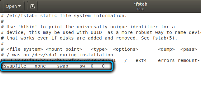  Особенности создания и подключения swap-файла в Linux