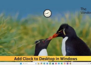 Как добавить часы на рабочий стол в Windows 11/10