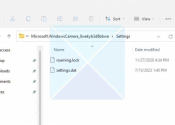 Как сделать резервную копию настроек приложения «Камера» в Windows 11/10?