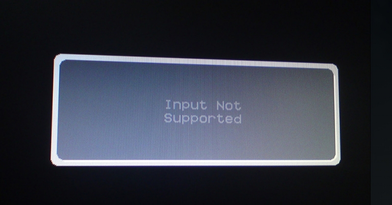  Как исправить ошибку Input Not Supported