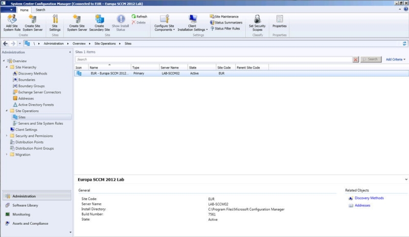  Установка и настройка System Center Configuration Manager 2012 r2