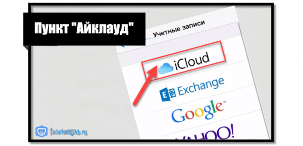 Где находится icloud в айфоне