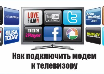 Особенности подключения интернета к телевизору через модем