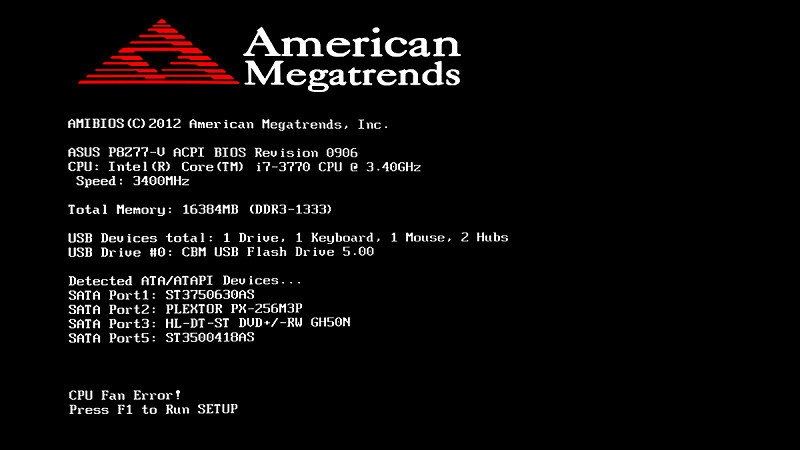  Исправление ошибки «CPU Fan Error» при загрузке